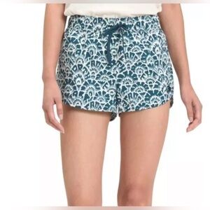 The North Face Women's Class V Mini Short Blue Pattern Sz M‎